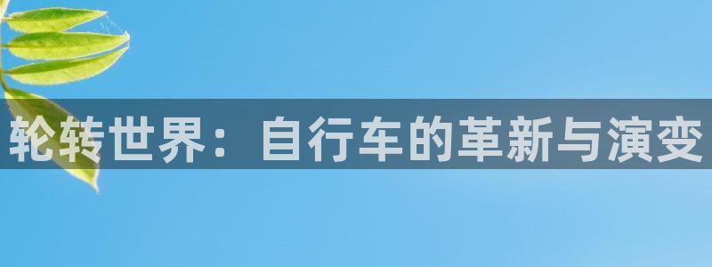 轮转世界：自行车的革新与演变